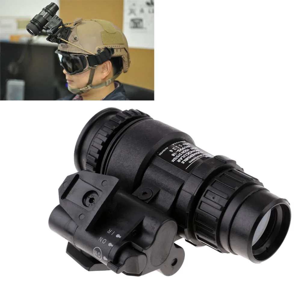 Нет функции манекен AN/PVS-18 1:1 реального металла NVG ночного видения очки Модель черный
