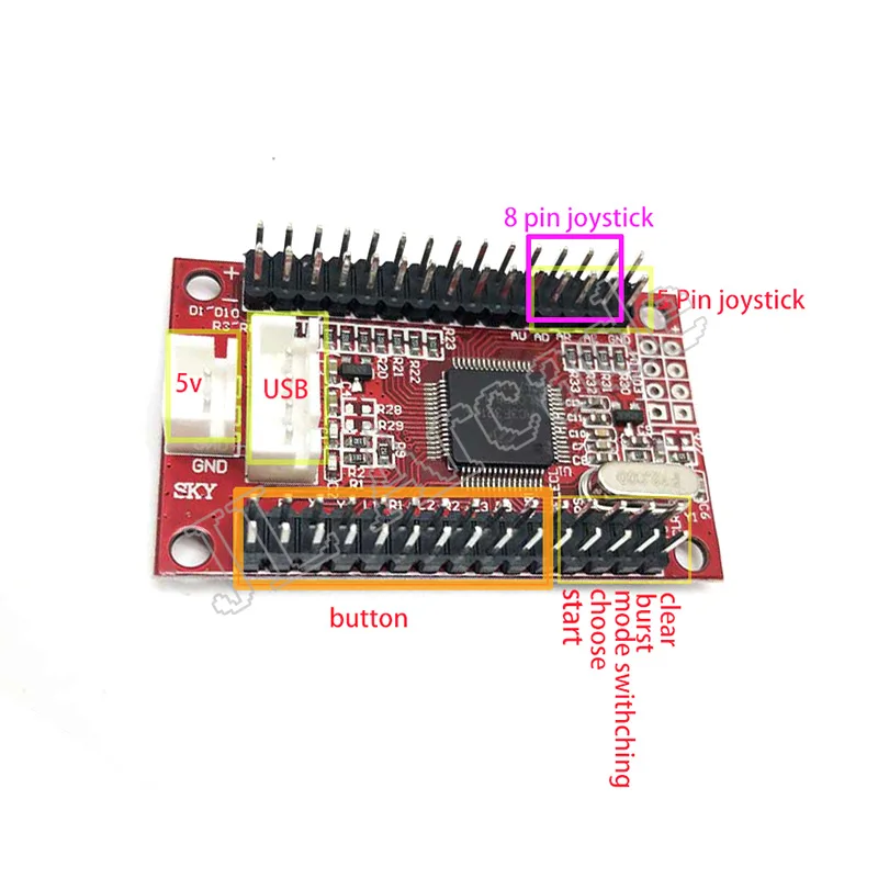 SANWA Arcade Zero плата с временной задержкой USB для ПК PS3 Raspberry Pi Android многофункциональный