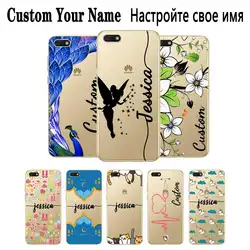 Пользовательское имя DIY чехол для Huawei P8 P9 P10 P20 P30 Lite Pro P Smart Plus 2017 2019 Coque Capa