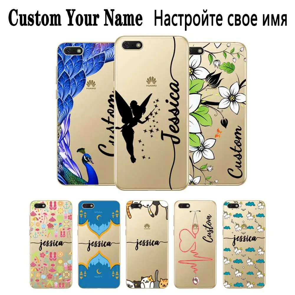 Пользовательское имя DIY чехол для huawei P8 P9 P10 P20 P30 Lite Pro P Smart Plus 2017 2019 Coque Capa |