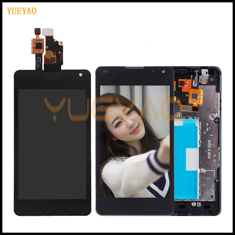 ЖК дисплей YUEYAO для LG E975 дигитайзер сенсорного экрана Optimus G LS970 F180 E971 E973|Экраны
