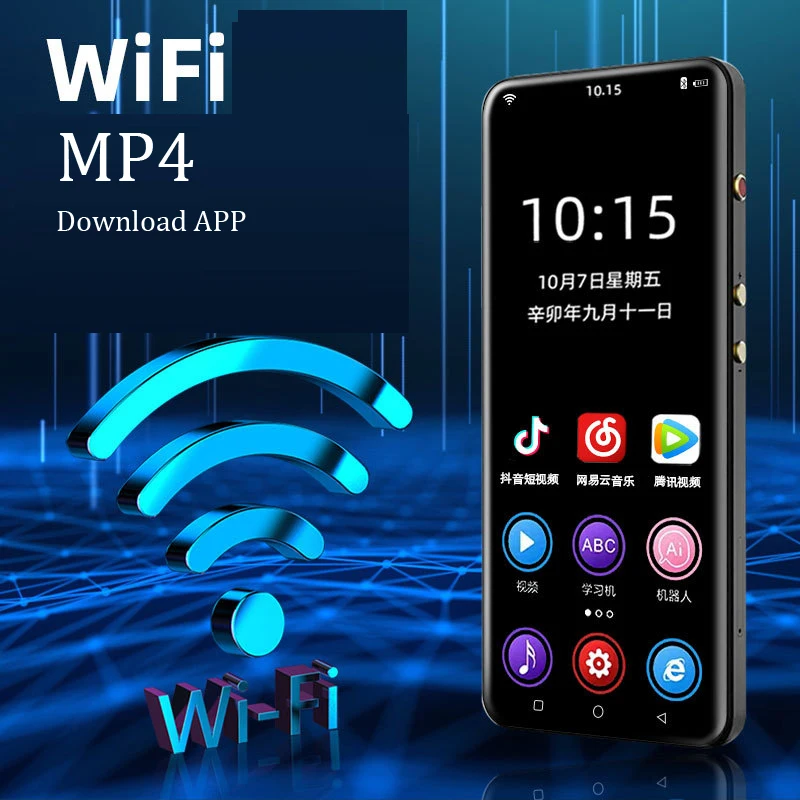 

WiFi MP4 Player 3.5 inch Full Touch Screen Android MP3 Bluetooth 5.0 MP5 Download APP HiFi Loseless Video Photo Music Players