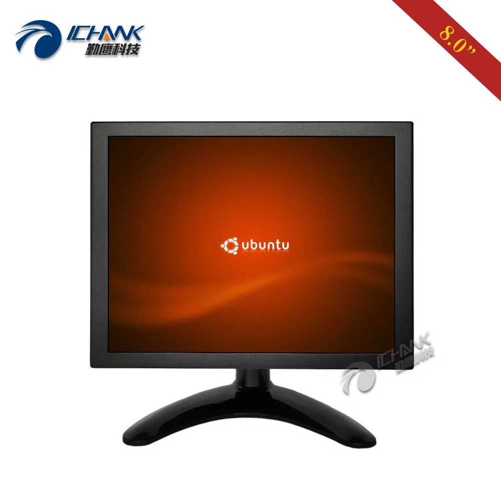 ZB080TC-262L/8 дюймов 1024x768 HMDI VGA USB поддержка Linux Ubuntu Raspbian Debian резистивный OS сенсорный ЖК-экран монитор