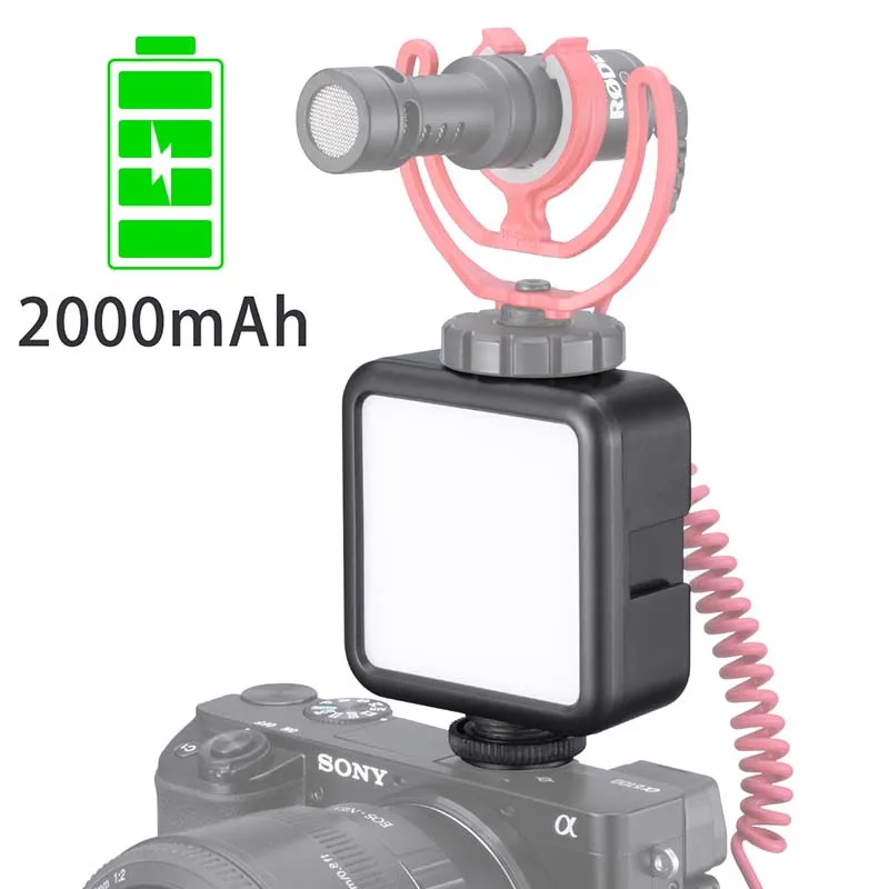 Ulanzi ультра яркий 49 светодиодный светильник для видео с 3 горячими башмаками с регулируемой яркостью портативный высокомощный панельный видео светильник для смартфонов Canon Nikon