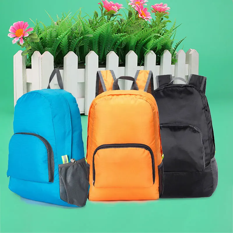 Outdoor Foldable Portable Zipper Travel Climbing Hiking Backpack Shoulder Bags