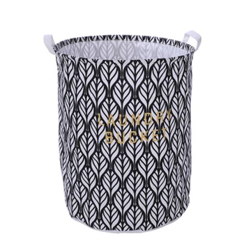 

Storage Bin Cotton Round Collapsible Basket Organizer Hamper for Nursery Bedroom Office