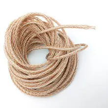 1 Катушка 10 м DIY 8-core наушники аудио кабель обновления для наушников гарнитуры один кристалл медь