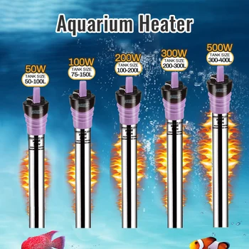 

Fish Tank Turtles Heaters Save Power Aquarium Heater Automatic Constant Temperature Heating Rod New Year Aquarium Accessories
