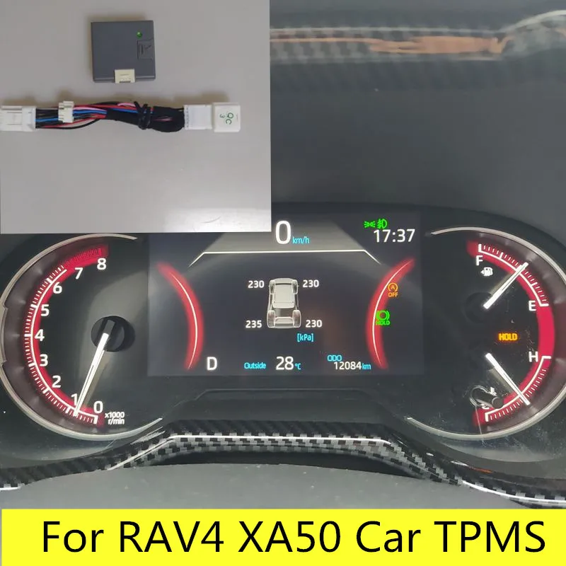 For 2019 2020 Toyota RAV4 XA50 Car TPMS TIRE Tyre Pressure Monitoring System Digital LCD Dash Board Display Auto Security Alarm |