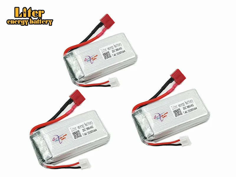 3 шт. 7,4 В 1600 мАч 25c Lipo батарея для FT009 RC лодка speedboat 12428 литий-полимерный аккумулятор 2S 7,4 V 1600mAh 903462 2S JST SM KET T PLUG