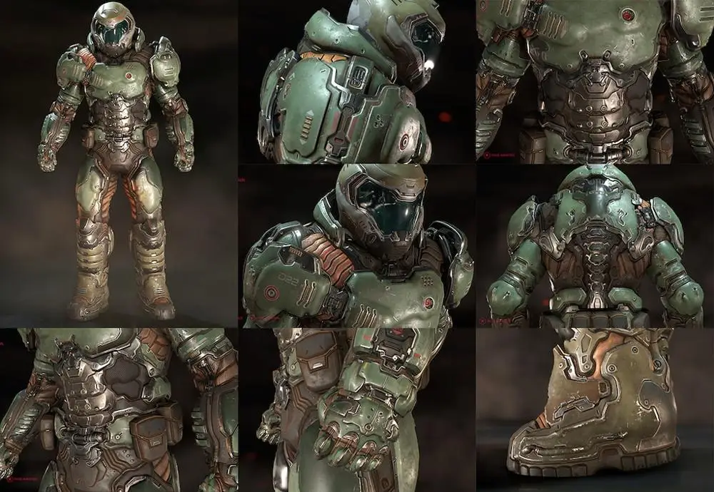 Deposit Custom Made Doom Slayer Cosplay Costume Full Set High Quality Private Custom Size Full