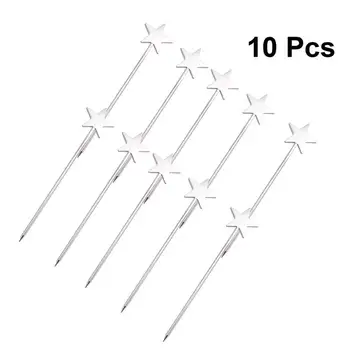

10Pcs Fruit Picks Rustproof Cocktail Picks stainless steel Dessert Picks Appetizer Picks for Dinner Party Cocktail Party