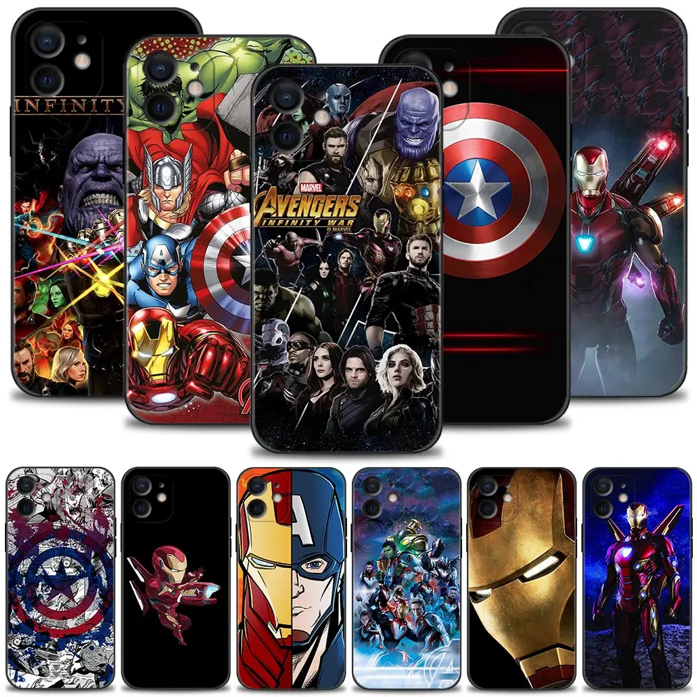 Captain America Iron Man Iphone Xr Case Marvel Avengers Iron Man