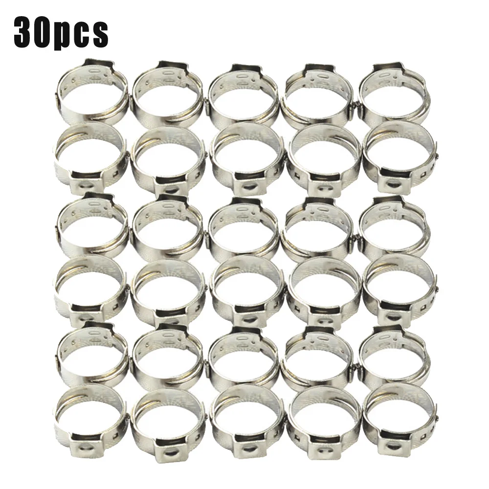 

30pcs 1/2 PEX Stainless Steel Clamp Cinch Rings Crimp Pinch Fittings Durable