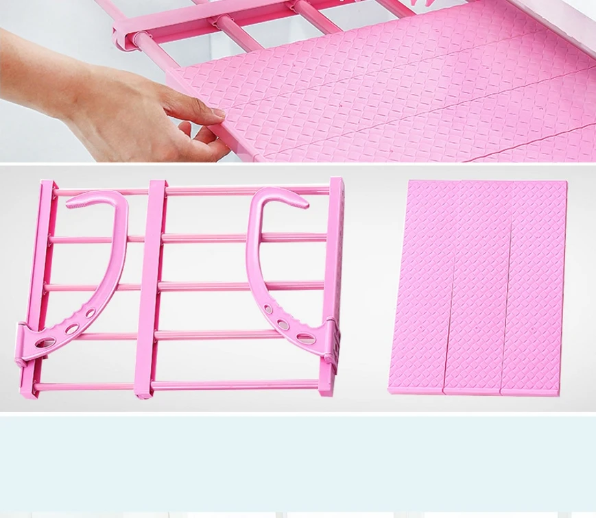 Portable Balcony Hanging Folding Drying Rack Underwear Socks Shoe Multi-function Plastic Indoor Telescopic Clothes Rack Holder