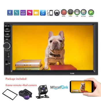 

2 Din Car Radio HD Autoradio Multimedia Player 7 Inch Touch Screen Auto Audio Car Stereo MP5 Bluetooth USB TF FM Camera 7018B