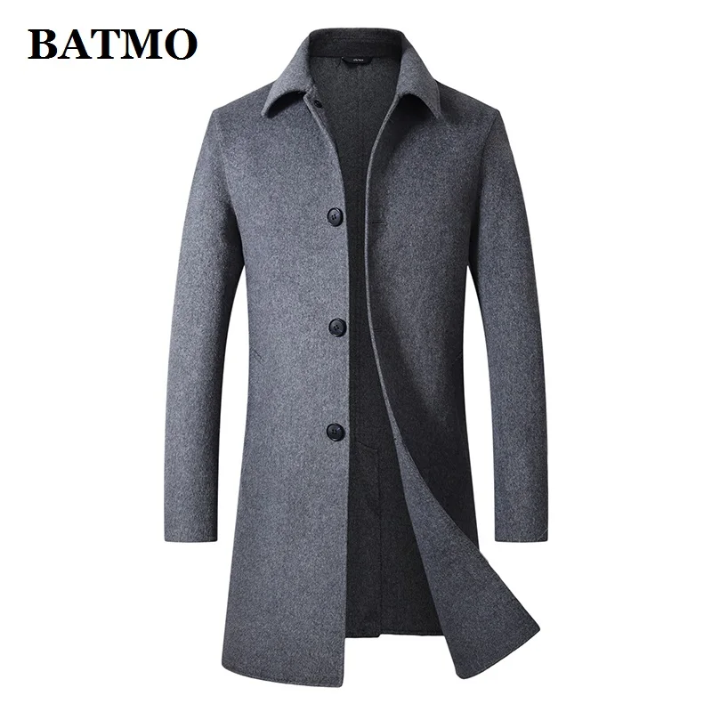 BATMO 2020 Новое поступление осенний высококачественный шерстяной Тренч для мужчин