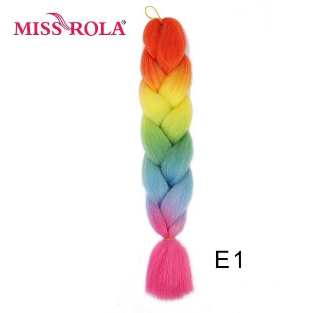 New Colors Synthetic Glowing Hair Twist Braids Ombre Color For white Women Braiding Hair Extensions Jumbo Braids KaneKalon Hair E1