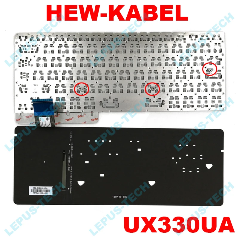 Клавиатура для ноутбука ASUS UX330UA UX330 немецкая клавиатура с подсветкой