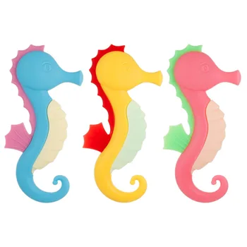 

3Pcs Infant Teether Grinds Training Tool Teether Chew Toys (Pink Yellow Blue)