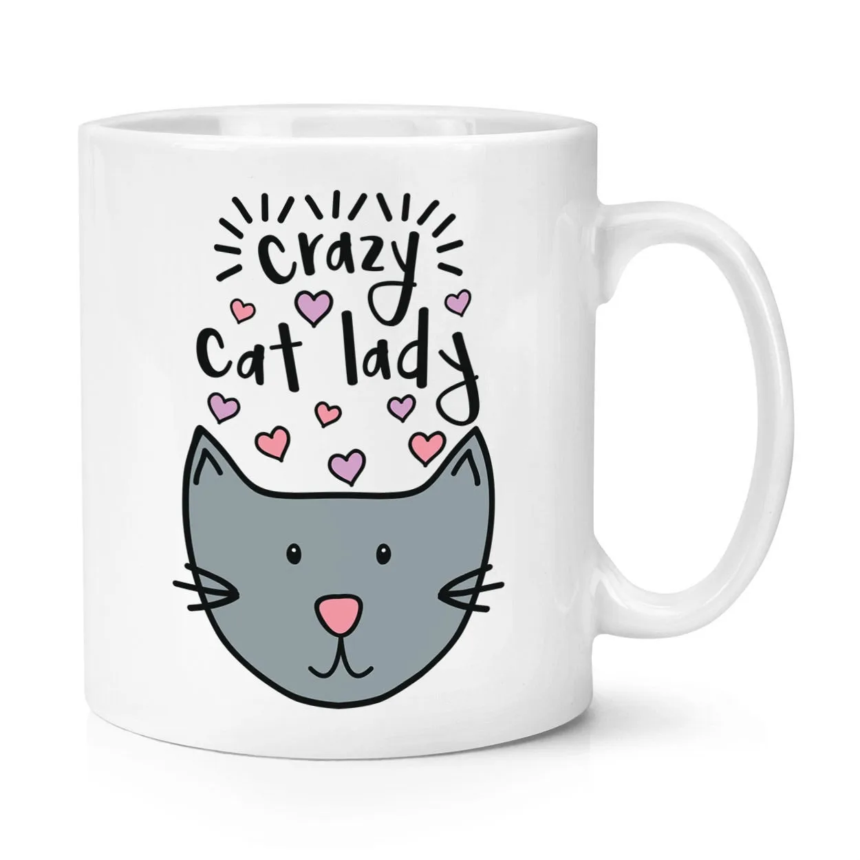 

Crazy Cat Lady 10oz Mug Funny Kitten Ceramic Coffee Mug Tea Cup
