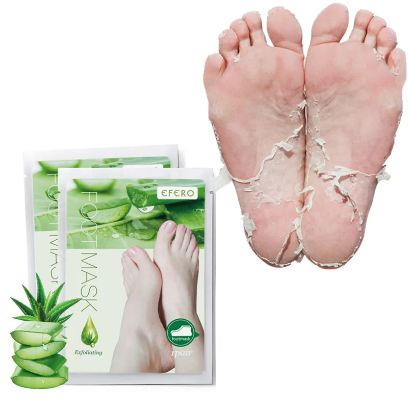 Aloe Vera Foot Mask Peeling for Legs Feet Exfoliating Socks Scrub Pedicure Anti Crack Heel Remove Skin Patch | Красота и здоровье