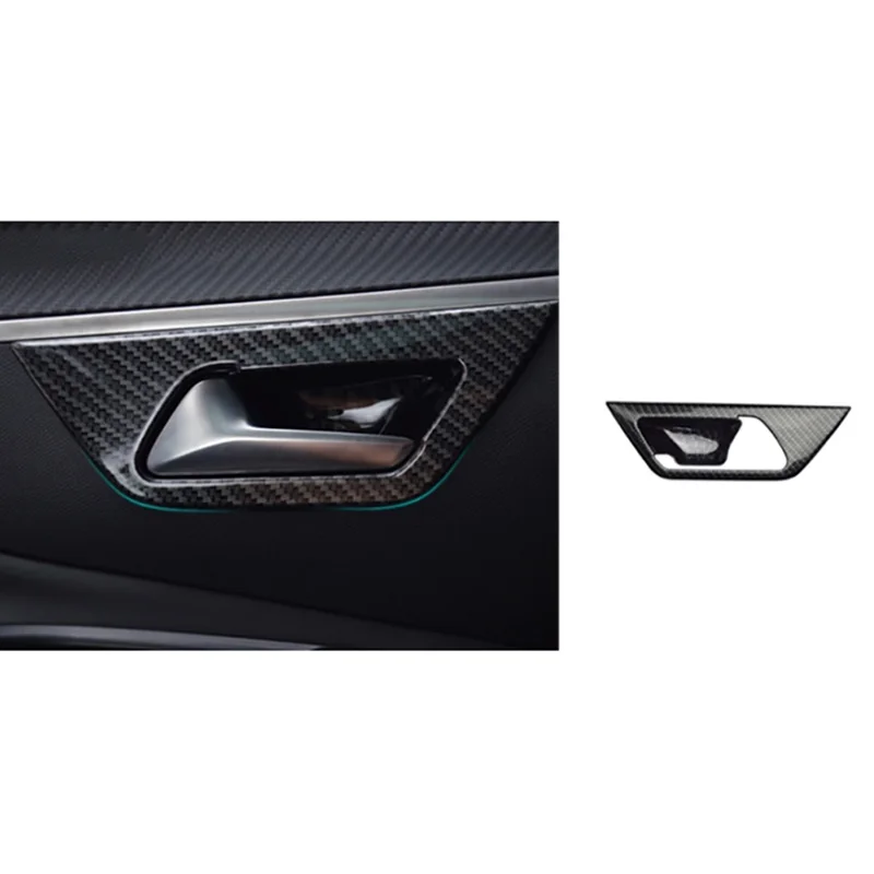 Для peugeot 3008 Gt углеродное волокно внутренняя дверная ручка Накладка вставка наклейка панель автомобильные аксессуары