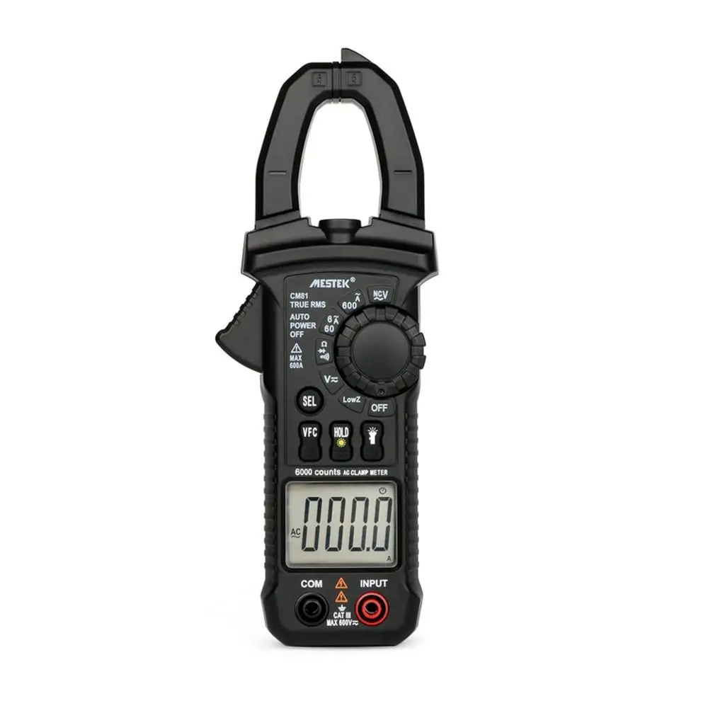 MESTEK Digitale strootang True RMS CM81 мультиметр 5999 Telt AC/DC Вольт Ампер Ом LowZ NCV тестер диодов с Zaklamp Koop - Цвет: CM81 Multimeter