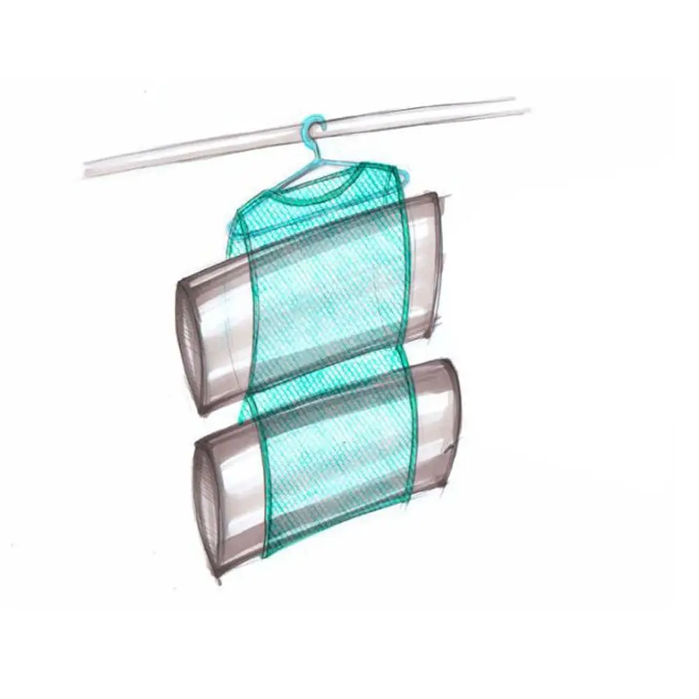 1 шт. висячая Сетчатая Сумка для хранения органайзер одежды сушилка белья вешалка
