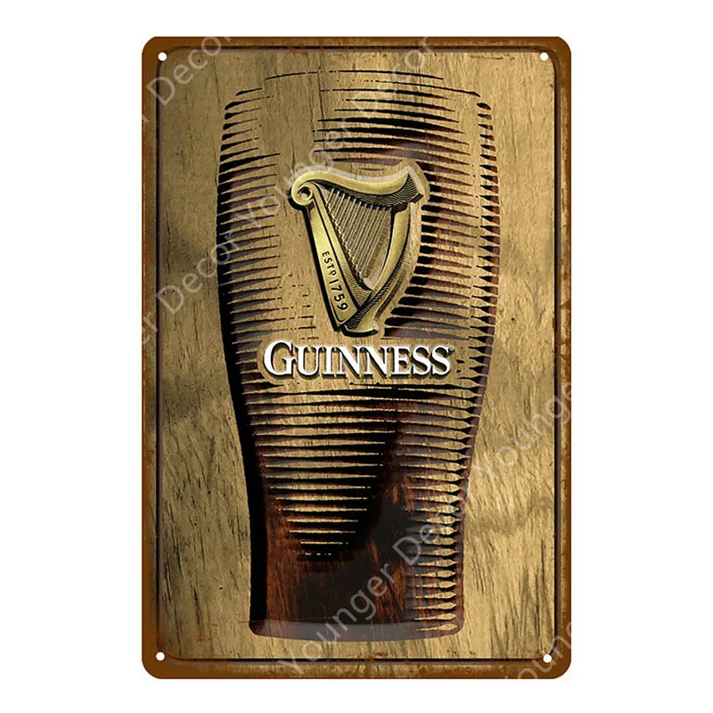 Guinness хороший для вас металлический плакат оловянные знаки винтажный Настенный декор для бара паба клуба человек пещера декоративная пластина YI-123 - Цвет: YD9071AI