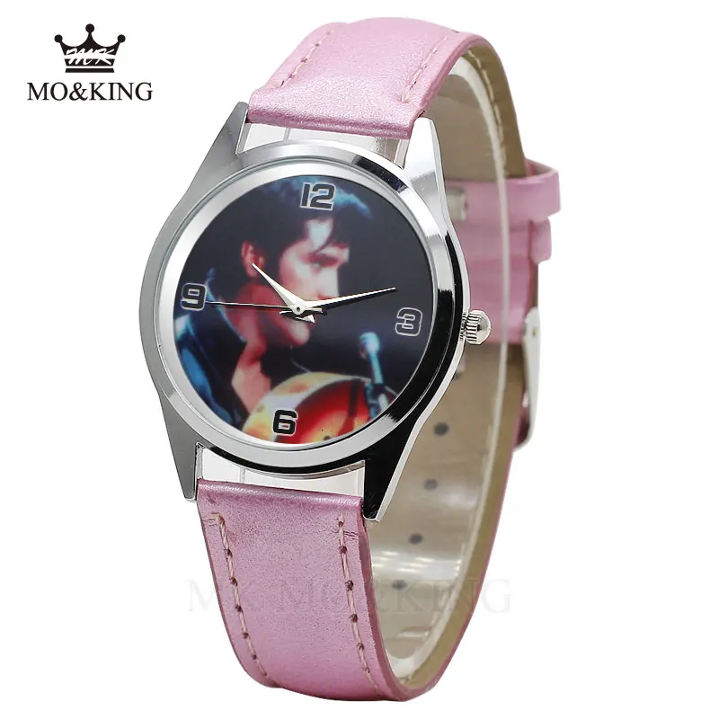 Новинка Изысканные модные наручные часы Elvis для начальной и средней школы Черный