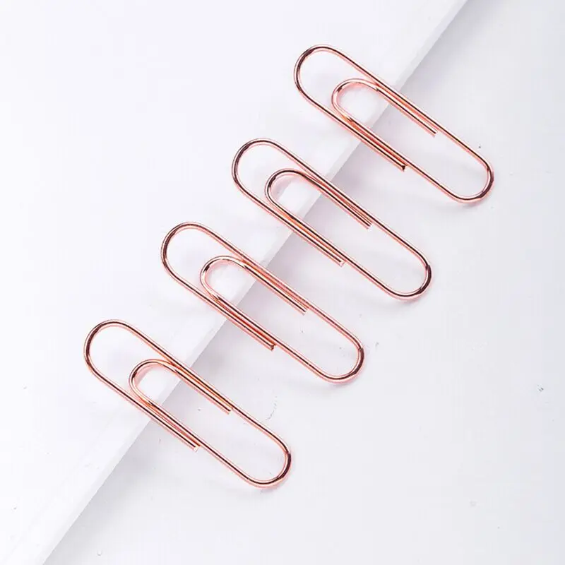 160pcs 미니 금속 종이 클립 책갈피 사진 편지 바인더 클립 편지지 도구
