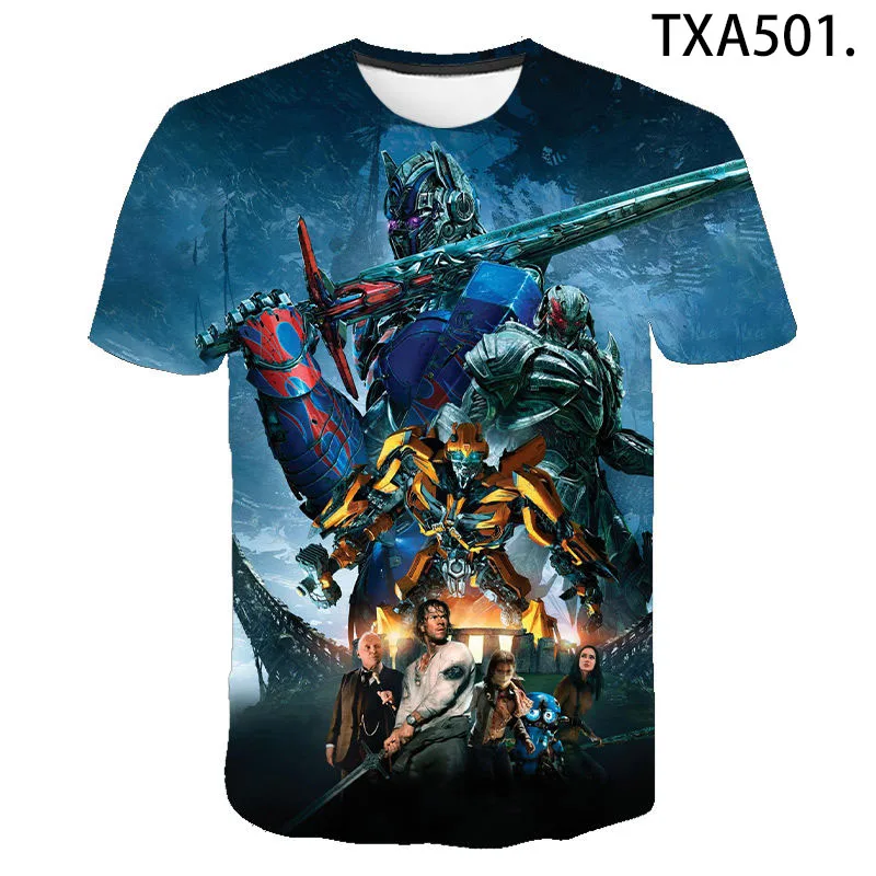 2020 Summer Transformers 3D T Shirts Casual Men Women Children Fashion Streetwear Boy girl Kids