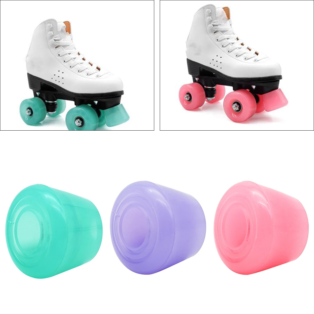 1Pcs Durable PU Roller Skate Toe Stops Lnline Skates Brake Block Pad Anti-Slip Safety Toe Stoppers Skating Practice Training Aid