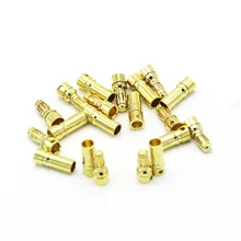 

3.5mm Gold Bullet Banana Female Male Connector Plug For RC ESC Battery Motor