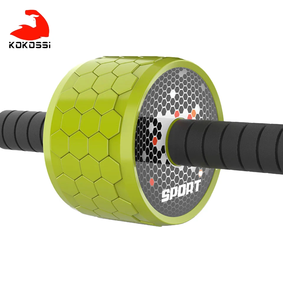 

Беззвучное колесо для мышц живота KoKossi для мужчин и женщин, домашнее устройство для снижения живота, тренировочное колесо для фитнеса, роликовый шкив для мужчин