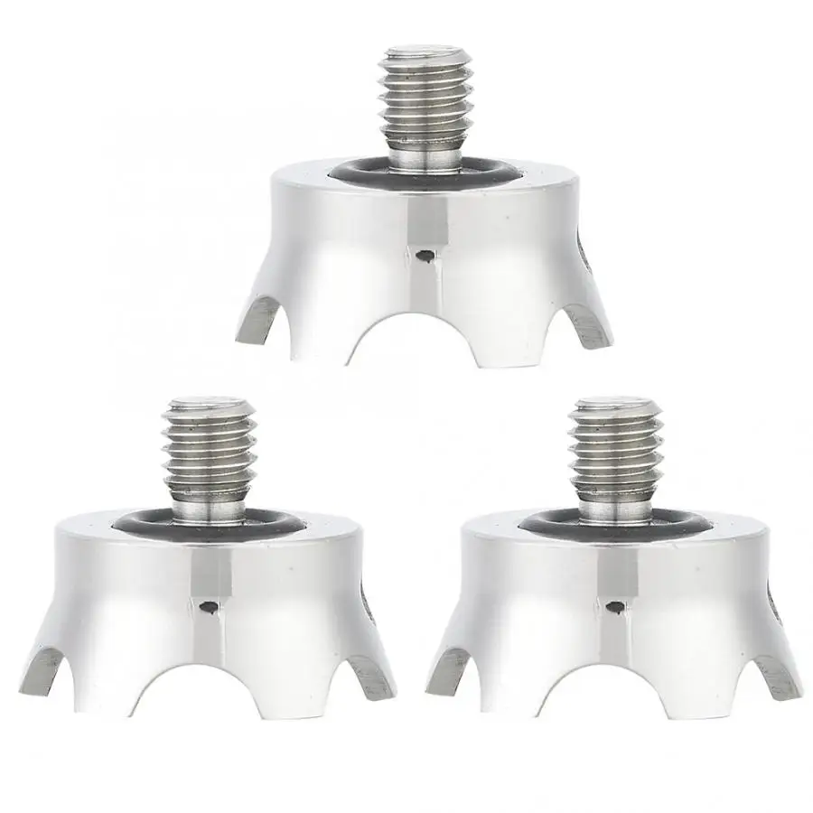

3 Pcs Stainless Steel 3/8 Inch Interface Non-slip Camera Tripod Spike for Manfrotto Gitzo Spike for Manfrotto