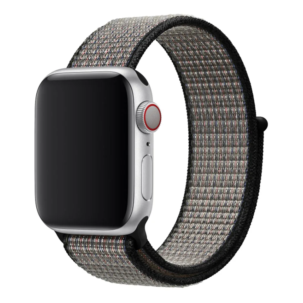 Royal Pulse Lava Спортивный Браслет-петля для Apple Watch 44 мм 42 мм 40 мм 38 мм светоотражающий тканый нейлоновый ремешок на запястье для iwatch серии 4/3/2/1 - Цвет ремешка: Royal Pulse Lava