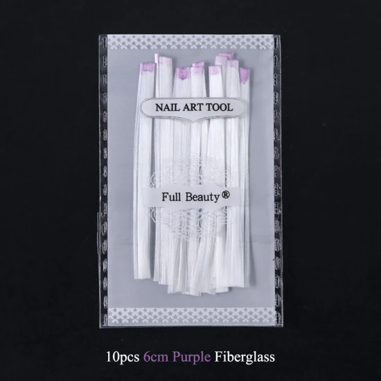 Purple 10pc STZ дизайн ногтей стекловолокно форма для УФ-гель лак расширение акриловый волокнистый гвоздь строительный инструмент для спа-салона маникюрные Советы Аксессуары#1578 - Цвет: Purple 10pc