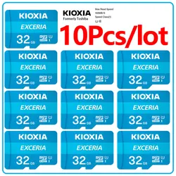 Toshiba Kioxia – carte mémoire Flash 32 go micro sd, haute vitesse de lecture 100 mo/s, 10 pièces/lot, U1 R100 C10 