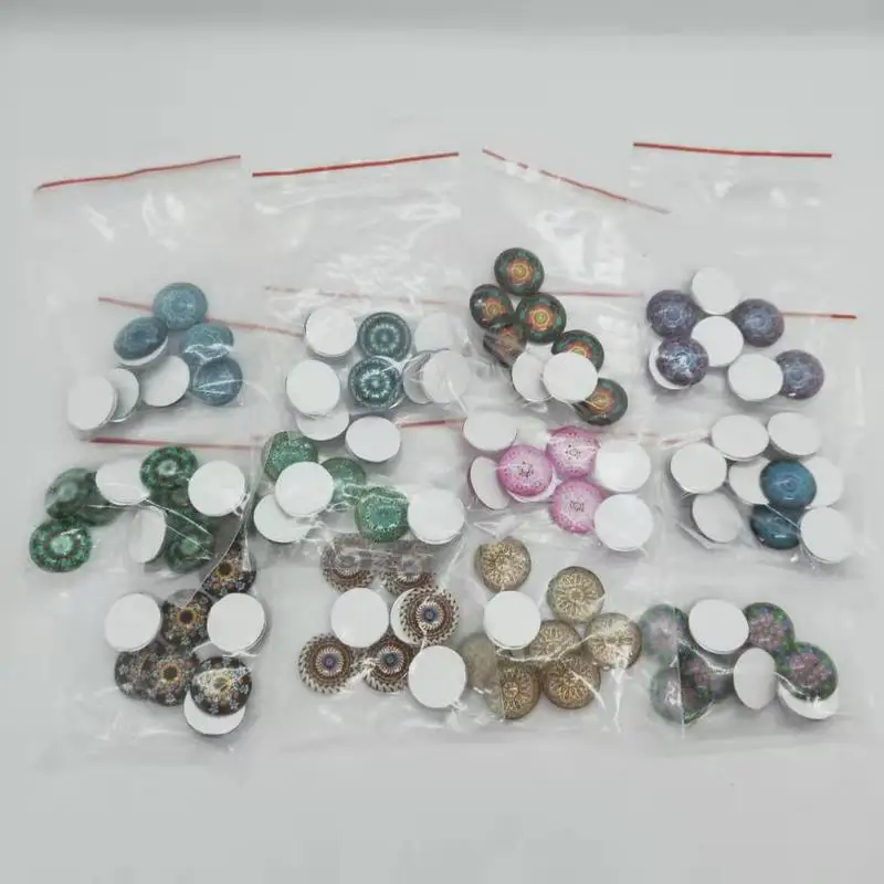 100 шт 18 мм круглые мозаичные плитки DIY хрустальные стеклянные мозаичные камни для детей/детей произвольный узор/Цветные изделия/материалы для колец
