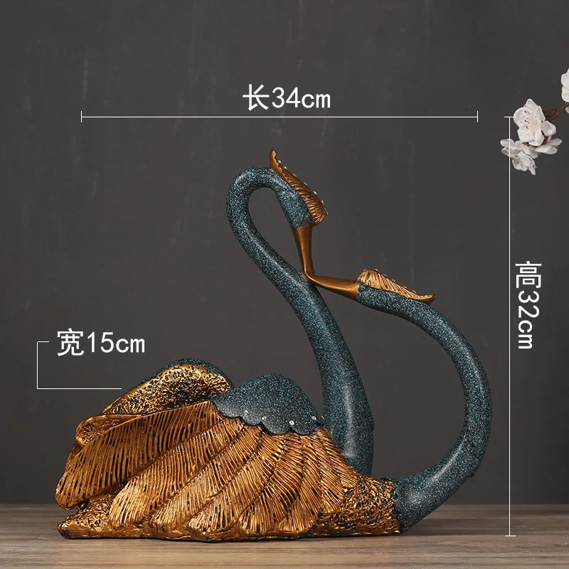 swan blue Смоляные винные стеллажи коллекции украшения богиня Винный Стеллаж Аксессуары декор домашнего бара большое значение просмотра pf91818 - Цвет: swan blue