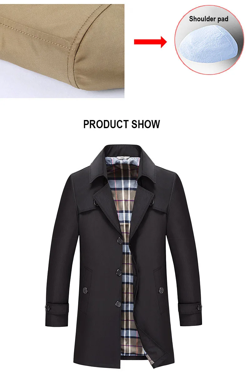 casaco 8xl plus size sólida negócios casual