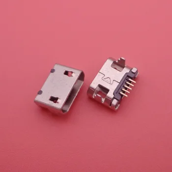

100pcs/lot Micro USB connector Jack Charging Socket For OPPO X907 R807 R81Universal for Lenovo Huawei ZTE mobile phone