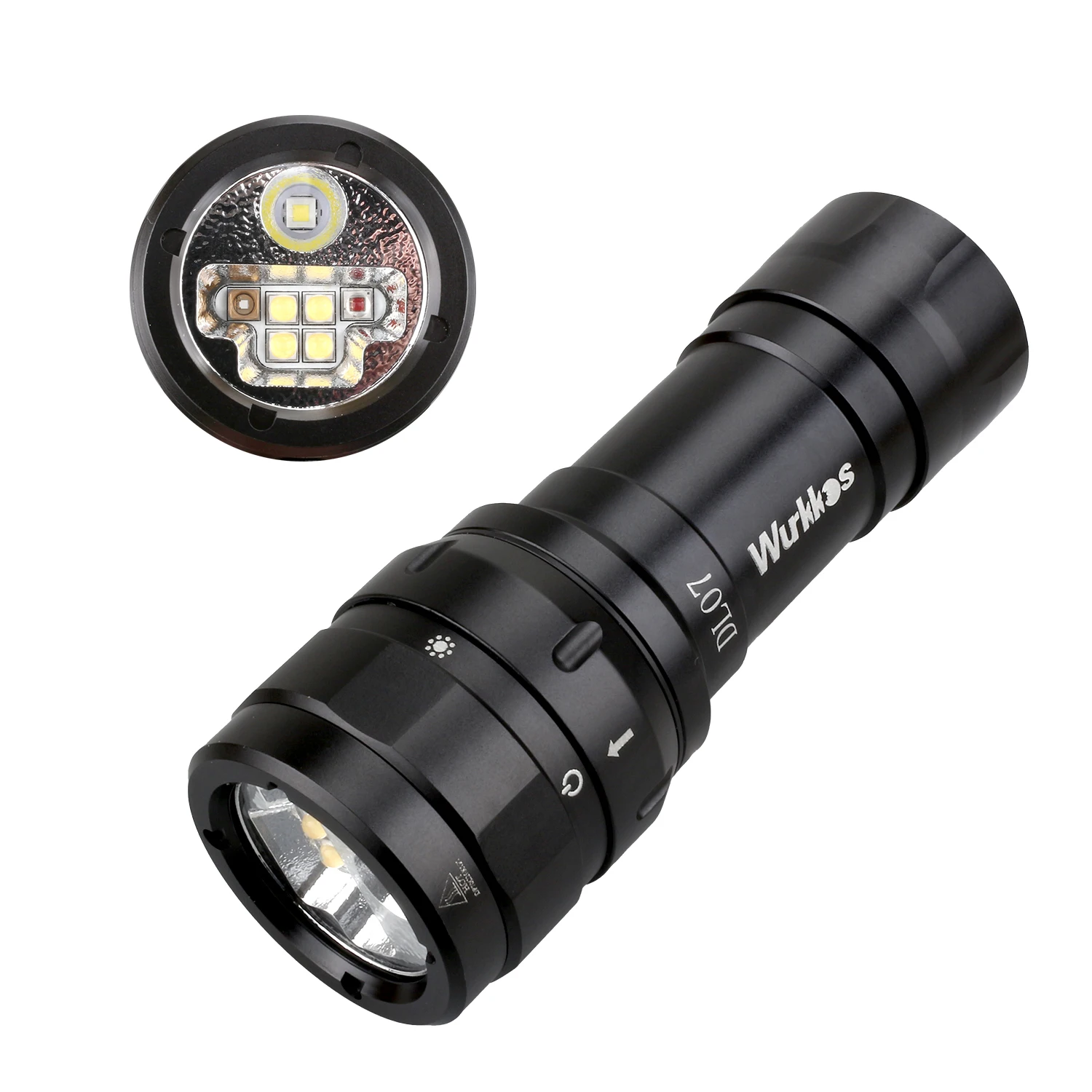 Wurkkos DL07 Nieuwe Vier Led Duiken Zaklamp Cree XPL HI Dive Zaklamp