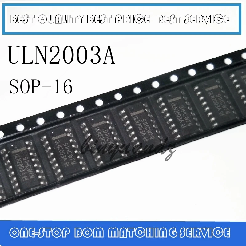 

100 шт.-500 шт., Транзисторные схемы uln2003ader ULN2003A ULN2003 IC SOP-16