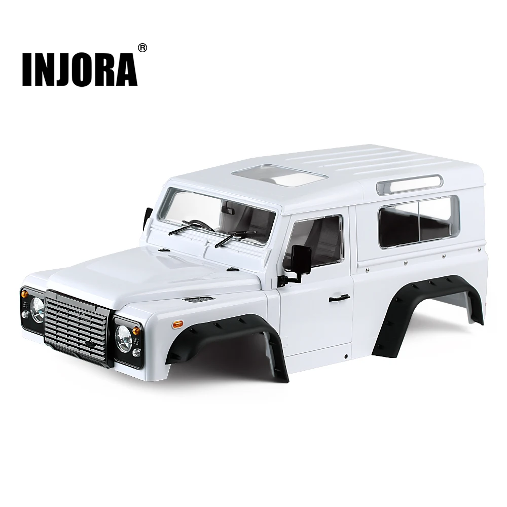 INJORA RC Car 275mm Wheelbase D90 Defender Body Shell for 1/10 RC Crawler Car D90 TF2 MST