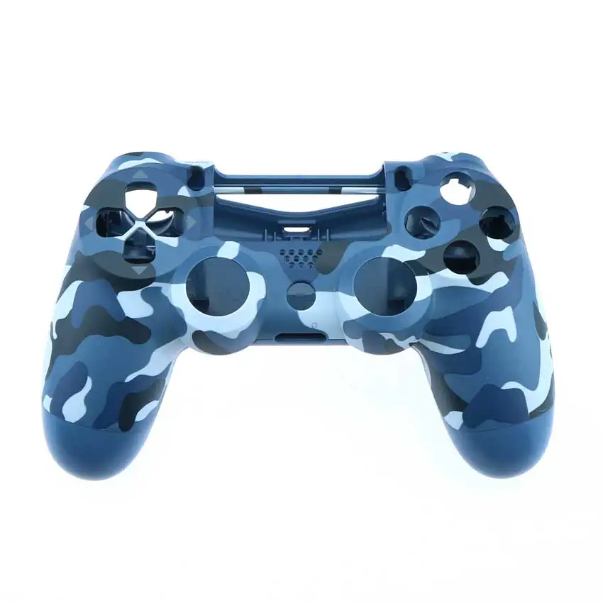 Blue back cover YuXi камуфляж полный корпус крышка кнопки комплект для Playstation 4 Dualshock 4 PS4 Pro Slim JDM JDS 040 контроллер - Цвет: Blue back cover