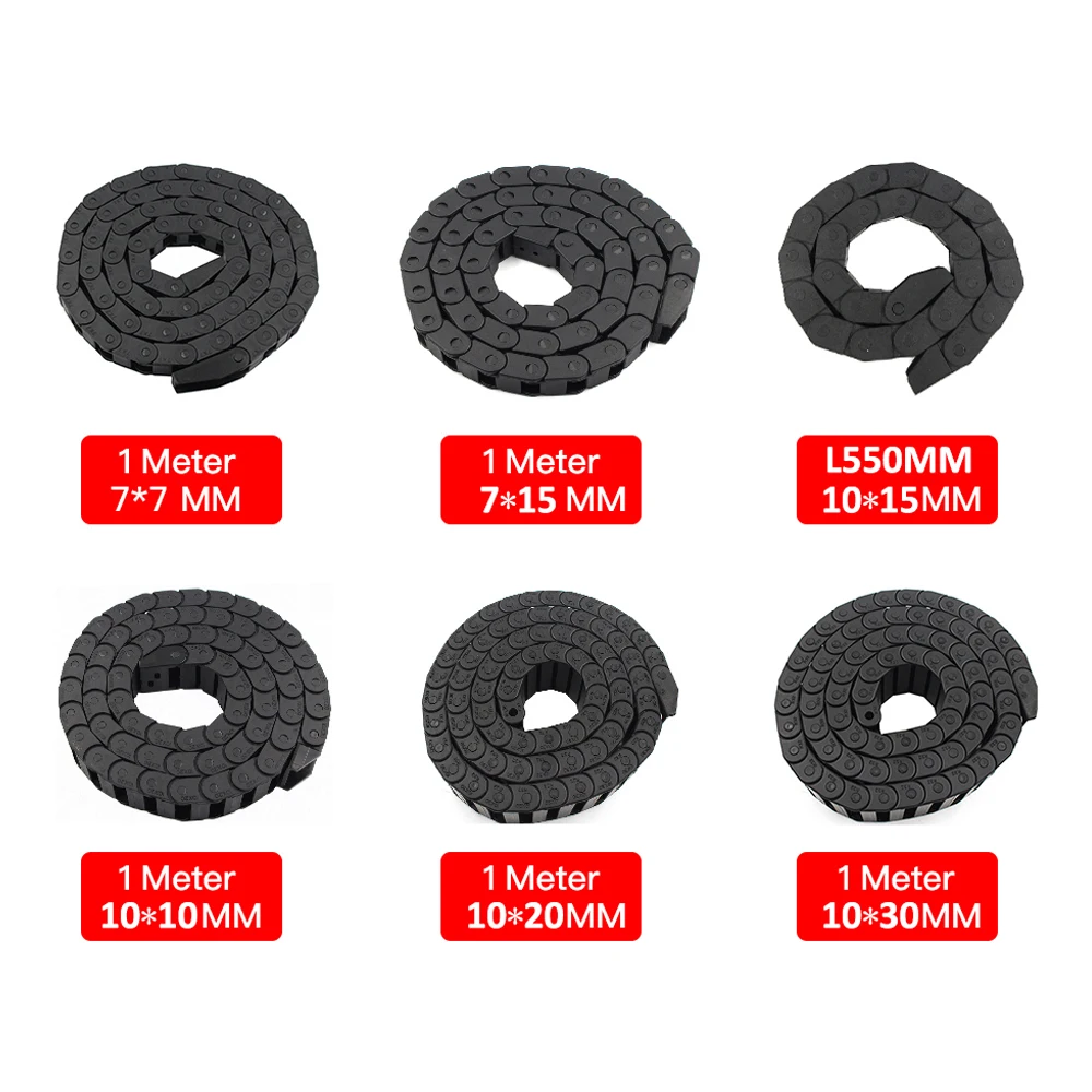Plastic Nylon Machine Tool Engraving Machine Manipulator Engineering Drag Chain Industrial Crawler High-speed Silent Chain