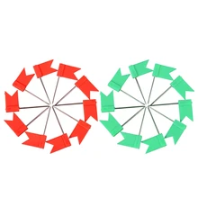 200 шт., булавки в форме флага для карты, пробковая доска для заметок, булавки для рисования, нажимные булавки, 100 шт., красные, с 100 шт., зеленые